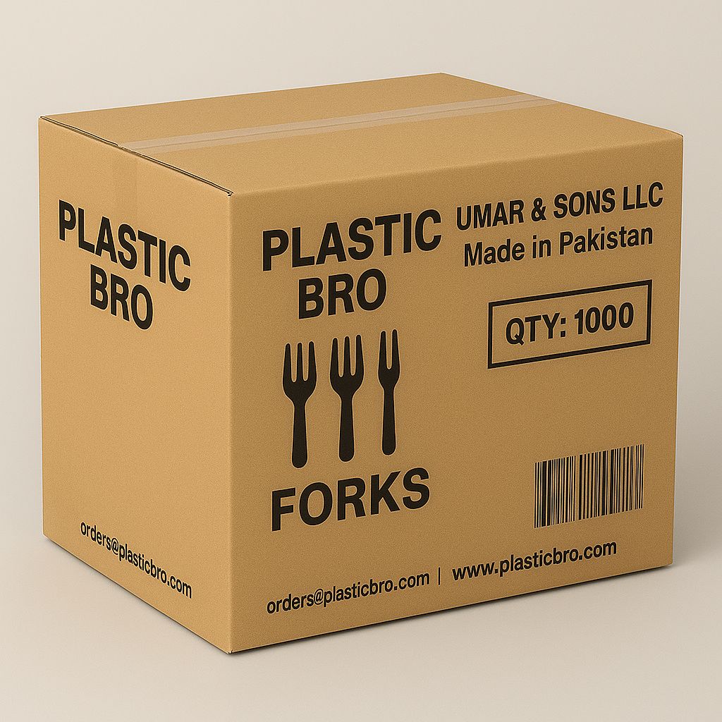 B2B Plastic Bro™ Forks (Box of 2000 pcs)